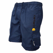 (L-navy blue 2)Outdoor Shorts: Relaxed Fit, Multi-pocket Design | High Quality, Stretchy & Comfortable