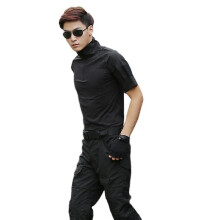 (shirt 3XL-pants 36-black)Professional Camo Training Suit: High-quality, Comfortable, Skin-friendly,