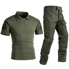 (shirt 3XL-pants 38-green)Professional Camo Training Suit: High-quality, Comfortable, Skin-friendly,
