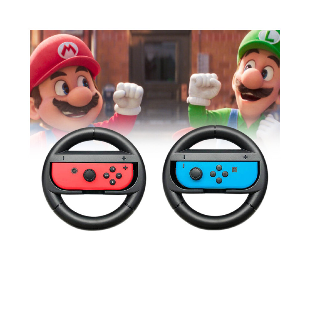 2 Set Of Nintendo Switch Joy Con Wheel Controllers Gamepad Mario Kart Racing
