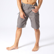 (XL-grey)Professional Multi-pocket Camo Shorts - High-quality, Elastic, Comfortable, Anti-pilling, Colorfast,