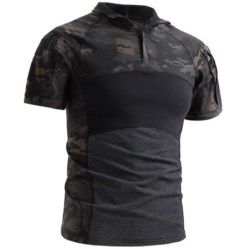 (XL-black cp)Professional Camo Training Suit: High-quality, Comfortable, Skin-friendly, Durable, Stain-resistant,