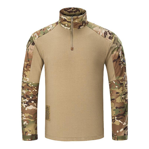 (XL-BQMC shirt-cp)Professionele camouflage-uitrusting: hoge kwaliteit, elastisch, comfortabel, anti-pilling,