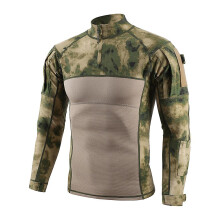 (L-ruínas verde) Equipamento de camuflagem profissional: alta qualidade, elástico, confortável, anti-pilling,