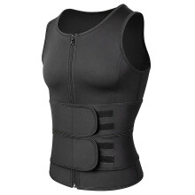 Gilet de sudation en néoprène pour homme (XL-noir1)