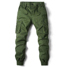 (40-vert olive) Pantalon tactique militaire pour hommes, salopette délavée, pantalon cargo décontracté