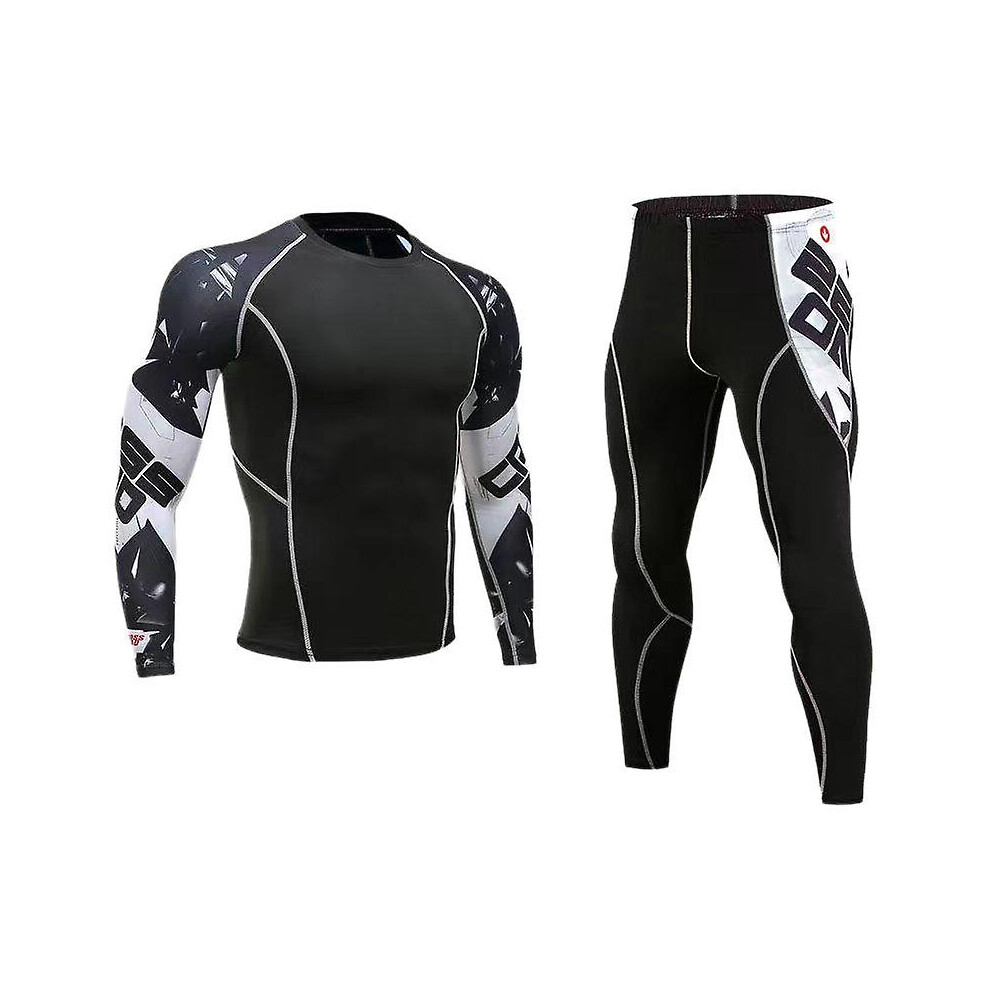 (S-style 116) Ensemble de sport pour homme, survêtement de sport, de fitness, de compression, de course