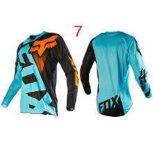 (3XL-7-preto azul)Camisa premium de manga comprida para motociclistas off-road para homens - Alta qualidade,