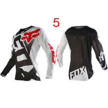 (5XL-5-blanco negro) Camisa de motociclismo todoterreno de manga larga premium para hombre: alta calidad,