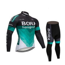 (4XL-A4-verde) Maillot de ciclismo de manga larga para mujer: cálido, resistente al viento, de alta