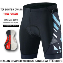 (XL-qblue)Cycling Bibs Cyklopedia Bib Short Men Men's Pants Gel Mtb Shorts Professional Man Bike Sports