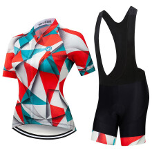 (XS-H2-witte ruimte)Premium damesfietsshirt: prachtige prints, nauwsluitende pasvorm, hoge kwaliteit,