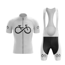 (M-A3-white)Men's High-quality Cycling Jersey - Breathable, Moisture-wicking, Cartoon Print, Muscle