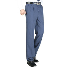 (44-9 blau grau) Sommer Leinen Business Casual Hosen Für Männer Große Größe Männlichen Formalen Klassischen