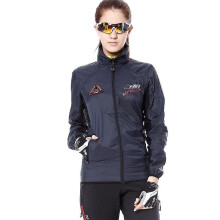 (2XL-Damen grau)Hochwertige winddichte Fahrradjacke: Stylisch, Slim Fit, Reißfest, Sonnenschutz,