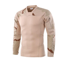 (XL-desert)Manga longa Pro Camo: alta qualidade, elástica, confortável, sem bolinhas, durável, resistente