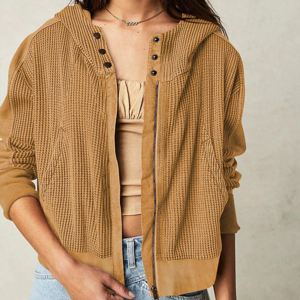 (XL-Marron) Rehaussez votre garde-robe d'automne et d'hiver avec nos vêtements pour femmes de haute