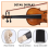 4/4 Size Maple Violin Neck Ebony Fingerboard DIY Kit with Hand Carved Scroll 11