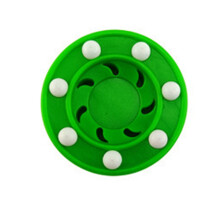 Roller Hockey Puck ABS High-Density Street Land Practice for Ice Inline Training,Green