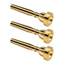 3-pack trompetmondstukken 3C, 5C, 7C accessoires, messingset voor beginners (goud)