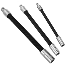 Chave elétrica de 3 peças, biela elástica, eixo flexível universal, extensão de mola de catraca rápida