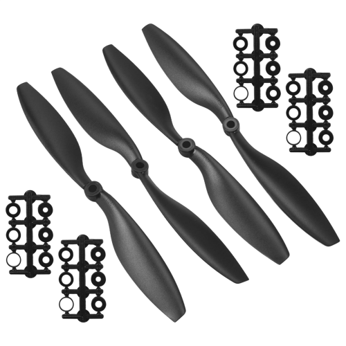 4x 1045 10 polegadas de diâmetro 4,5 passo CW/CCW pás de hélice giratórias para quadricóptero RC 2