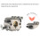 Carburetor For 025 023 021 MS250 MS230 Chainsaw Replace Silver 4