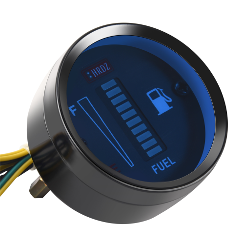 Medidor de nível de combustível universal para carro e motocicleta, 24 V, 2 polegadas, 52 mm, luz LED, tanque, barco, caminhão, RV 2