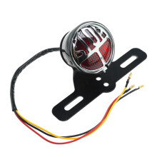 Motorfiets Retro Achterlicht Rem Achterlicht Nummerplaat Achterlicht Beugel Chopper Rem
