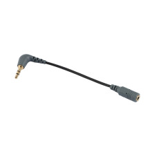 Cabo de microfone SC3 de substituição para adaptador TRRS macho para fêmea de 3,5 mm, preto