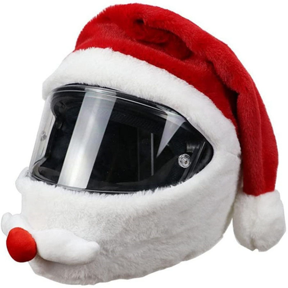 Motorcycle Helmet Cartoons Plush Protective Cover Full Face Covers For Outdoor Fun Helmets Christmas 4851097945608