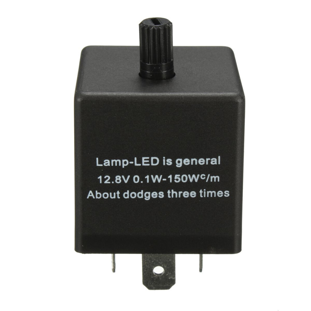 12V 3 Pin Led Adjustable Car Flasher Flash Relay For Turn Signal Indicator Light 4851097954259