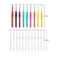 Crochet Kit for Beginners, Hooks, Hook Set with Ergonomic Soft Handle, Tool Storage Bag