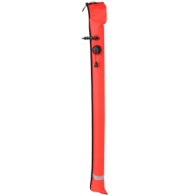 1M Scuba Diving Opblaasbare SMB Signaal Marker Boei Zichtbaarheid Drijfbuis Worst, Rood