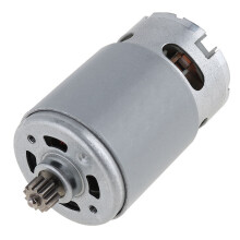 RS550 12V 19500 RPM DC Motor with Two-Speed 11 Teeth and High Torque for Electric Drill/Screwdriver