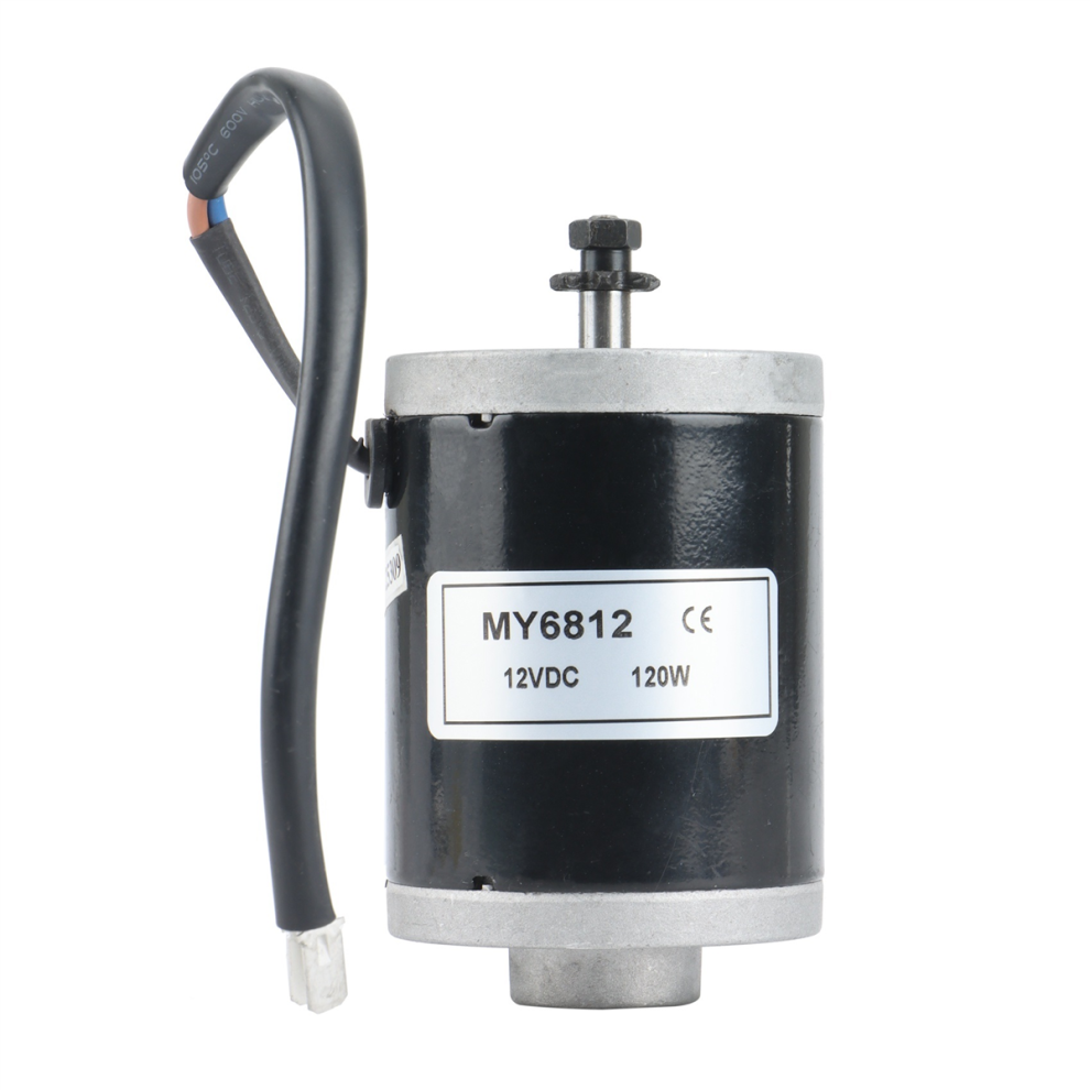 Motore A Spazzole MY6812 12V 120W Ad Alta Velocità Con Pignone Per Scooter Elettrico Con Puleggia Per Cinghia A Spazzola Piccola-image