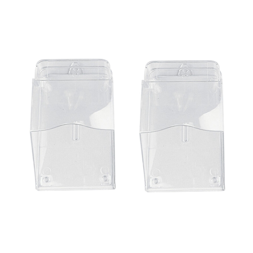 Access Control Rain Cover Doorbell Transparent Protective Box Outdoor Sun Protection Thickened Waterproof 2Pc 4851097957144