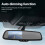 Espelho retrovisor para painel de carro de 4,3 polegadas com escurecimento automático e tela AHD com suporte especial HD e retrovisor de ré 6