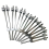 Chakra Tuning Fork Set for Healing, 8 Pieces Silver Meditation 8