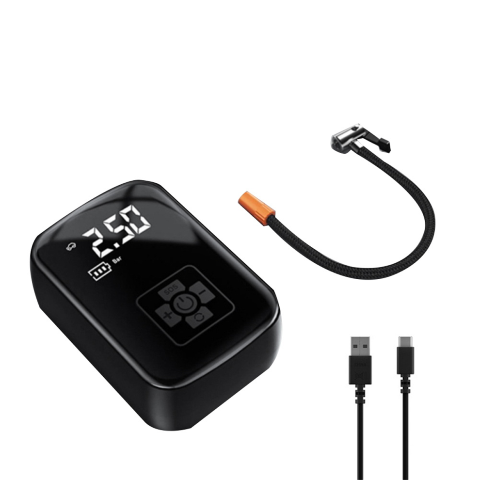 Car Mounted Wireless Digital Display Inflation Pump Portable Air Tire Inflator With Power Bank Function 4851097958158