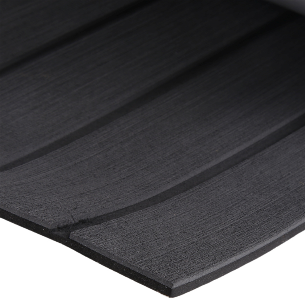 Tapis de sol en mousse EVA 240 x 45 cm pour bateau, yacht, camping-car, autocollant, en teck synthétique