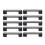 10Pcs Black Handles for Furniture Cabinet Knobs and Kitchen Drawer Pulls 96mm 7