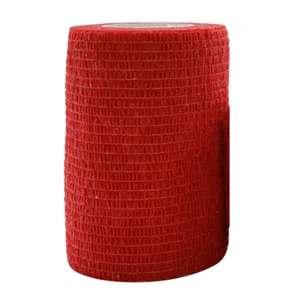 Kopinma Red Sport Self Adhesive Elastic Bandage Wrap Tape For Knee Support Pads Finger Ankle Palm Shoulder