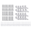 20 Set Whiteboard Installation Hardware Kit Wall Hanging Mounting Brackets for School Office 2