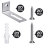 20 Set Whiteboard Installation Hardware Kit Wall Hanging Mounting Brackets for School Office 3
