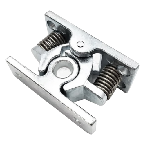 1Pcs Spring Loaded Door Easy Lock Stop Catch Release Clamp Double Roller (Mp-4)