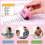 Math Roller Stamp - 4PCS Digital Teaching Stamp(Addition, Subtraction, Multiplication and Division) 4