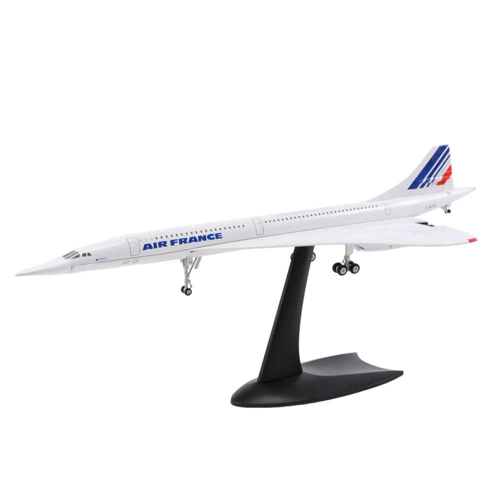Maquette d'avion de ligne supersonique Concorde d'Air France Airways à l'échelle 1/200 pour collection d'exposition statique