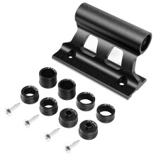 Bike Fork Mount Quick Release Truck Bicycle Carrier Fixed Clip Luggage Rack with Thru Axle Black