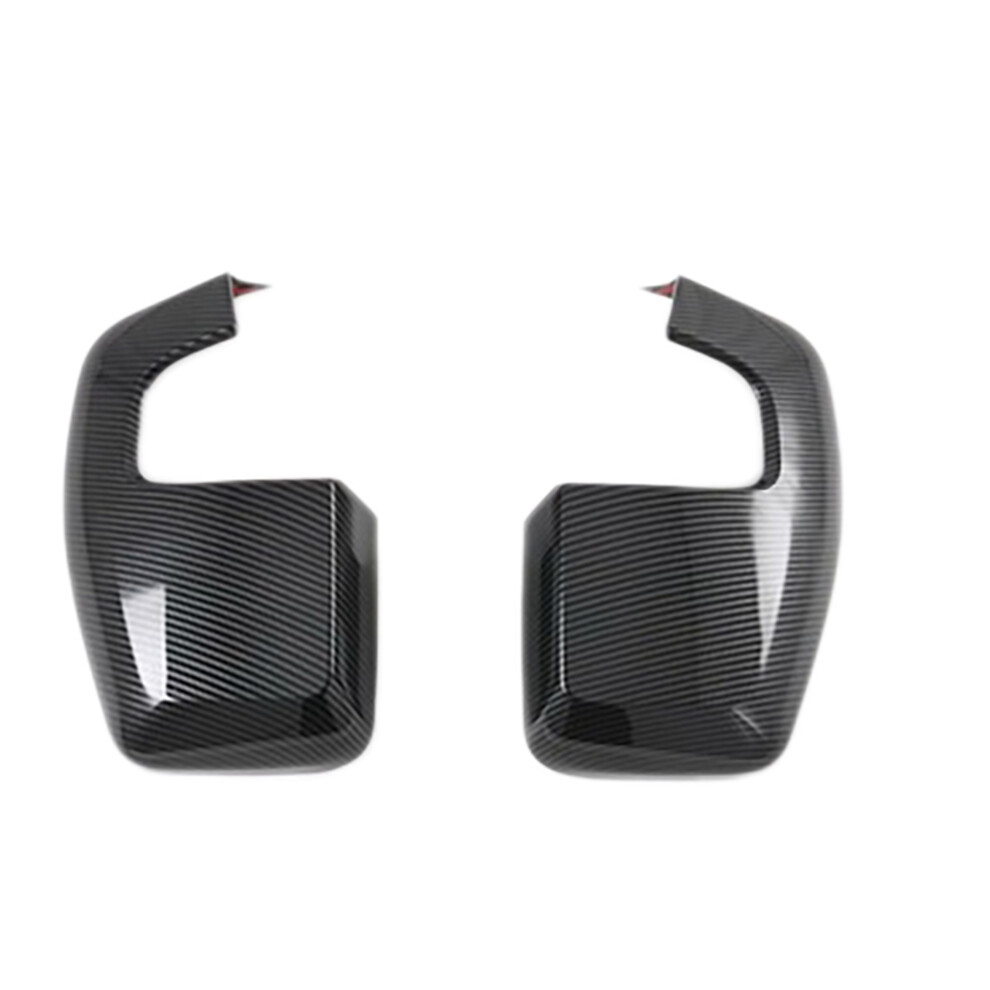 Car Carbon Rear View Rearview Side Glass Mirror Cover Trim Caps For Transit 2017 Tourneo Custom 2016 4851051613406